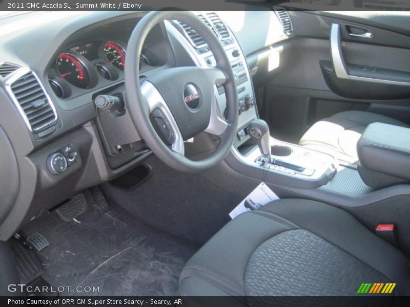 Summit White / Ebony 2011 GMC Acadia SL