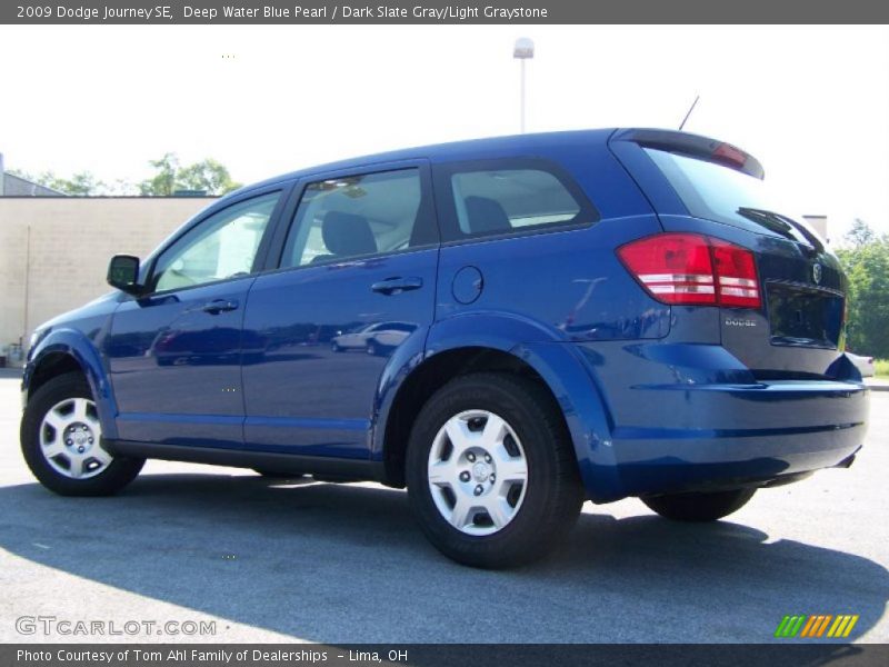 Deep Water Blue Pearl / Dark Slate Gray/Light Graystone 2009 Dodge Journey SE