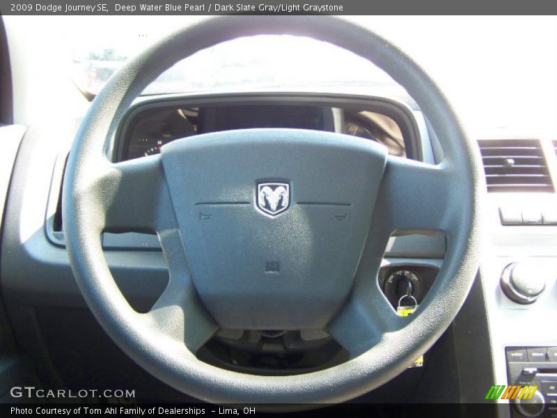 Deep Water Blue Pearl / Dark Slate Gray/Light Graystone 2009 Dodge Journey SE