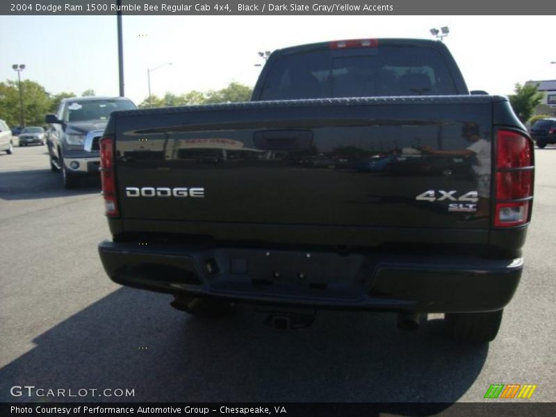 Black / Dark Slate Gray/Yellow Accents 2004 Dodge Ram 1500 Rumble Bee Regular Cab 4x4