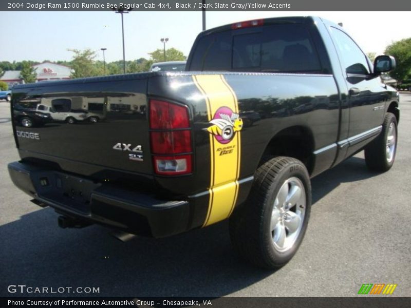 Black / Dark Slate Gray/Yellow Accents 2004 Dodge Ram 1500 Rumble Bee Regular Cab 4x4