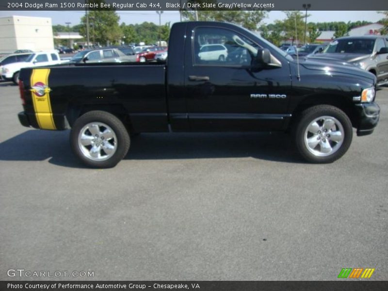 Black / Dark Slate Gray/Yellow Accents 2004 Dodge Ram 1500 Rumble Bee Regular Cab 4x4