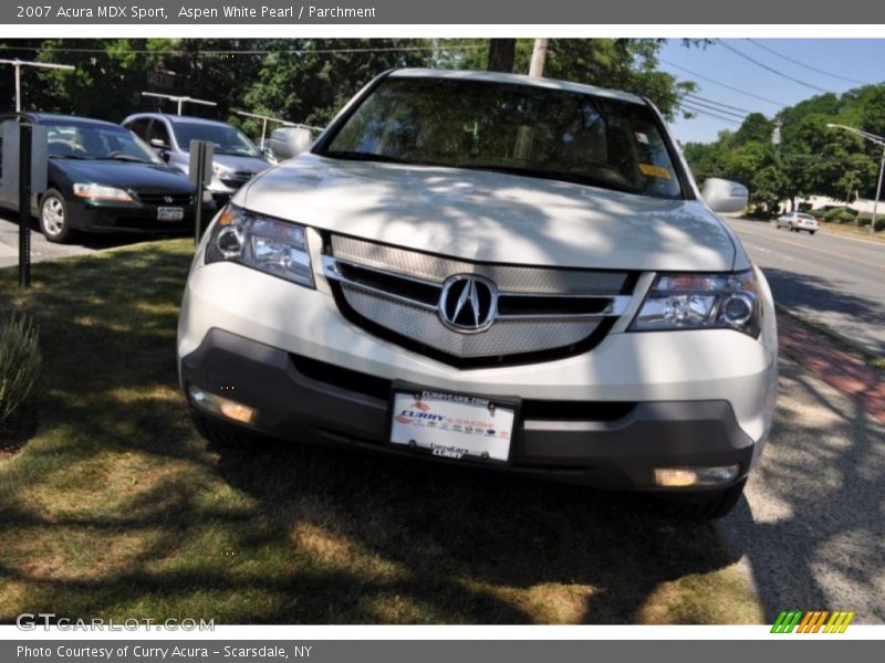 Aspen White Pearl / Parchment 2007 Acura MDX Sport