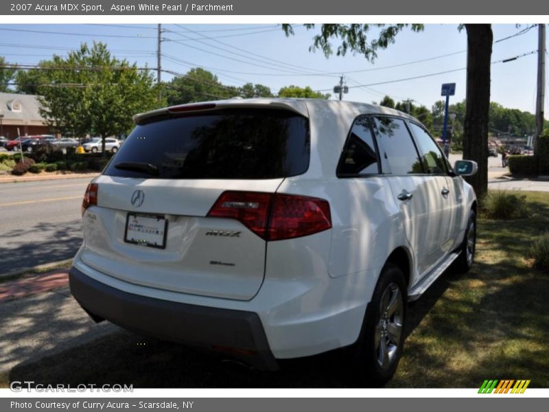 Aspen White Pearl / Parchment 2007 Acura MDX Sport