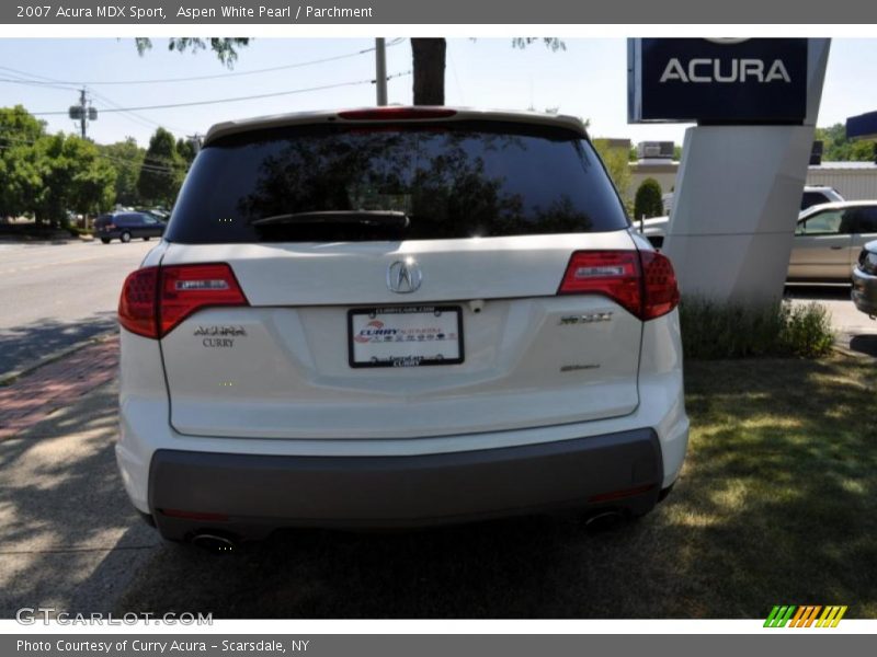 Aspen White Pearl / Parchment 2007 Acura MDX Sport