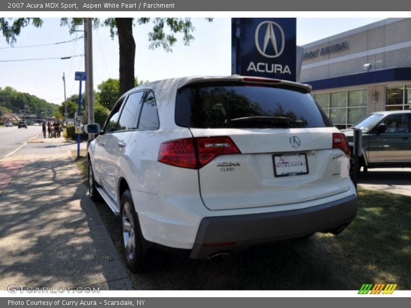 Aspen White Pearl / Parchment 2007 Acura MDX Sport