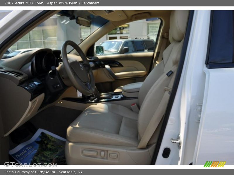 Aspen White Pearl / Parchment 2007 Acura MDX Sport