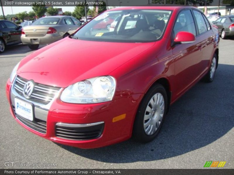 Salsa Red / Anthracite 2007 Volkswagen Jetta 2.5 Sedan