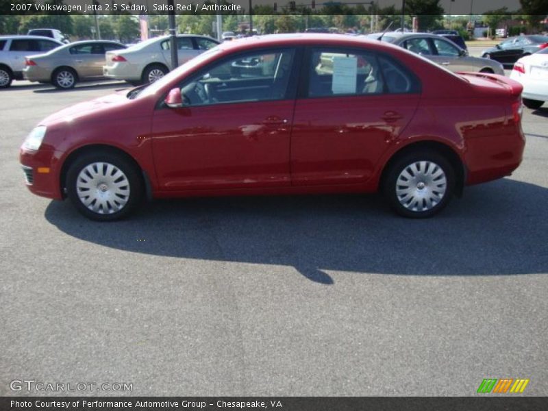 Salsa Red / Anthracite 2007 Volkswagen Jetta 2.5 Sedan