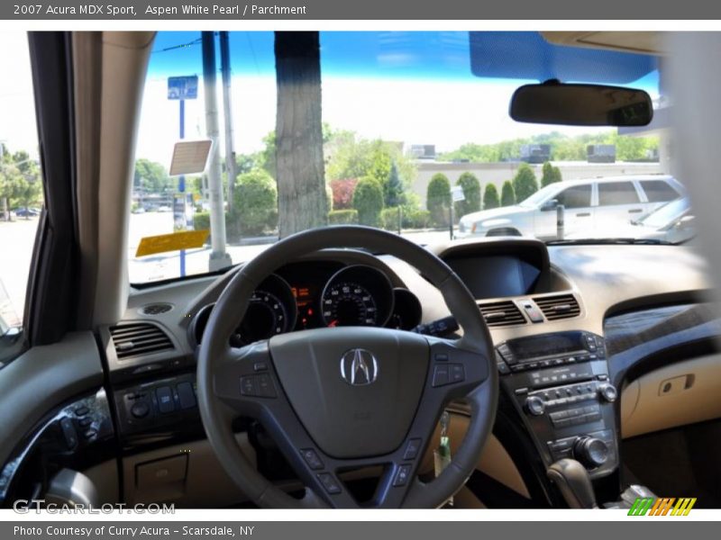 Aspen White Pearl / Parchment 2007 Acura MDX Sport