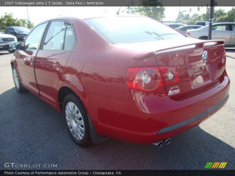 Salsa Red / Anthracite 2007 Volkswagen Jetta 2.5 Sedan