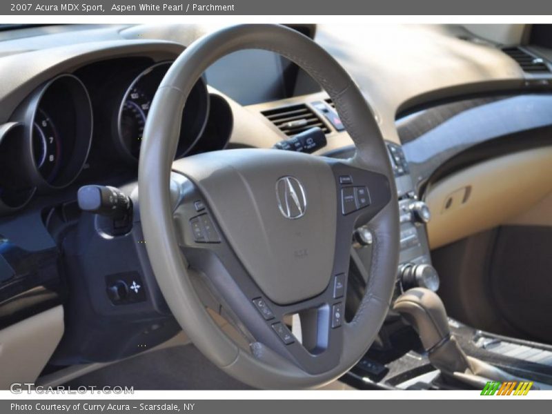 Aspen White Pearl / Parchment 2007 Acura MDX Sport