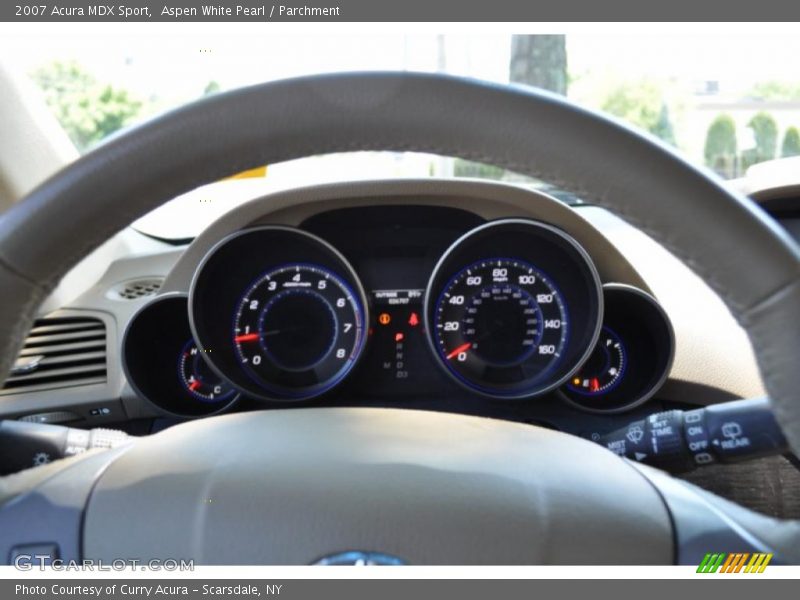 Aspen White Pearl / Parchment 2007 Acura MDX Sport