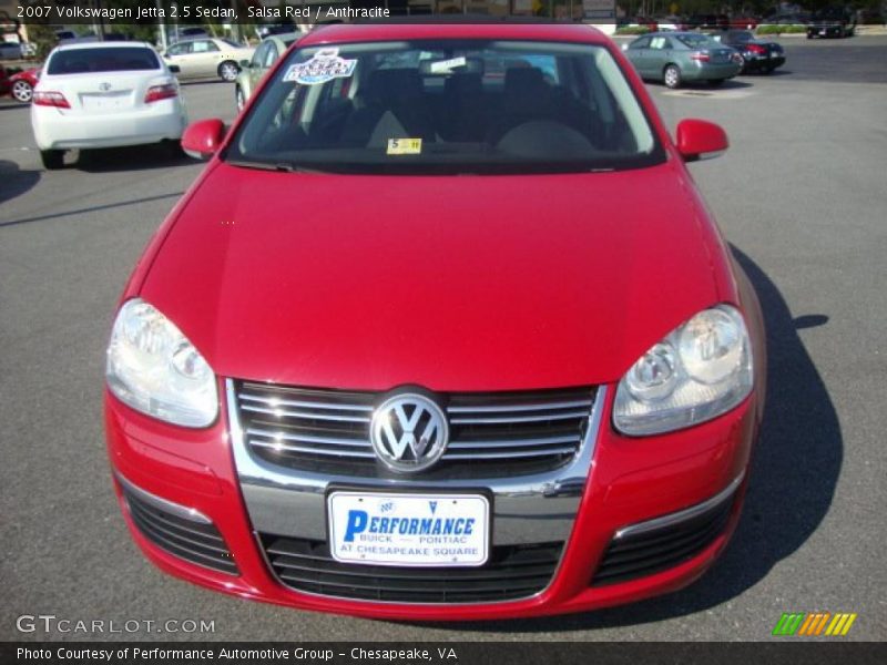 Salsa Red / Anthracite 2007 Volkswagen Jetta 2.5 Sedan