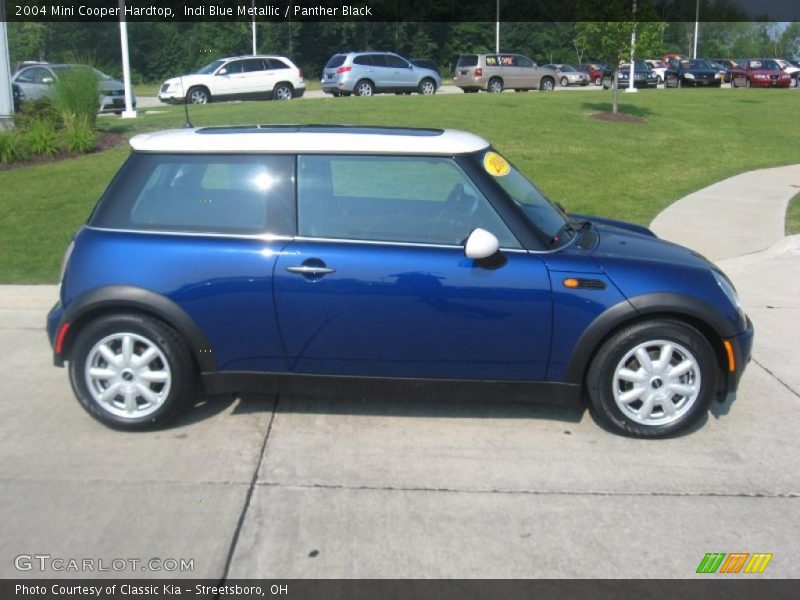 Indi Blue Metallic / Panther Black 2004 Mini Cooper Hardtop