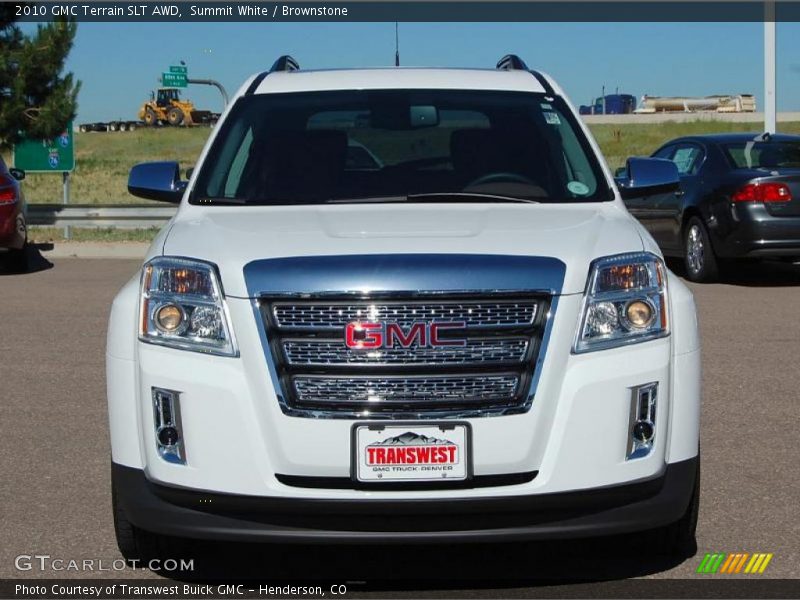 Summit White / Brownstone 2010 GMC Terrain SLT AWD