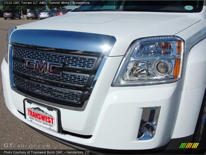 Summit White / Brownstone 2010 GMC Terrain SLT AWD