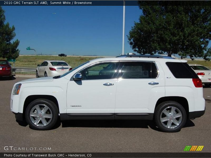 Summit White / Brownstone 2010 GMC Terrain SLT AWD