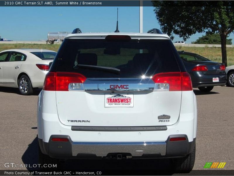 Summit White / Brownstone 2010 GMC Terrain SLT AWD