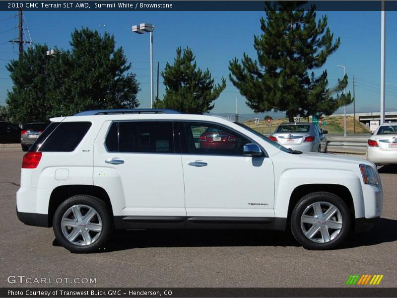 Summit White / Brownstone 2010 GMC Terrain SLT AWD