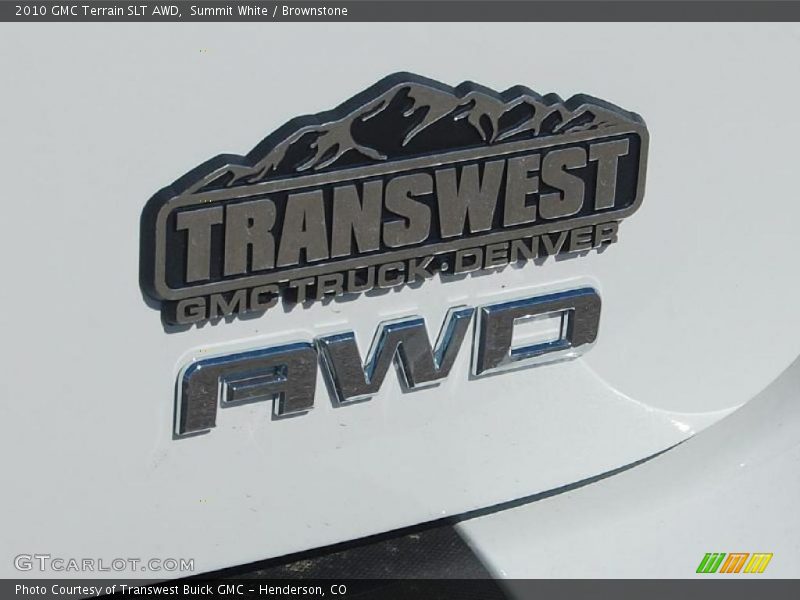 Summit White / Brownstone 2010 GMC Terrain SLT AWD