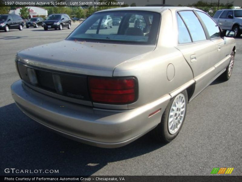 Light Sandrift Metallic / Neutral 1997 Oldsmobile Achieva SL Sedan