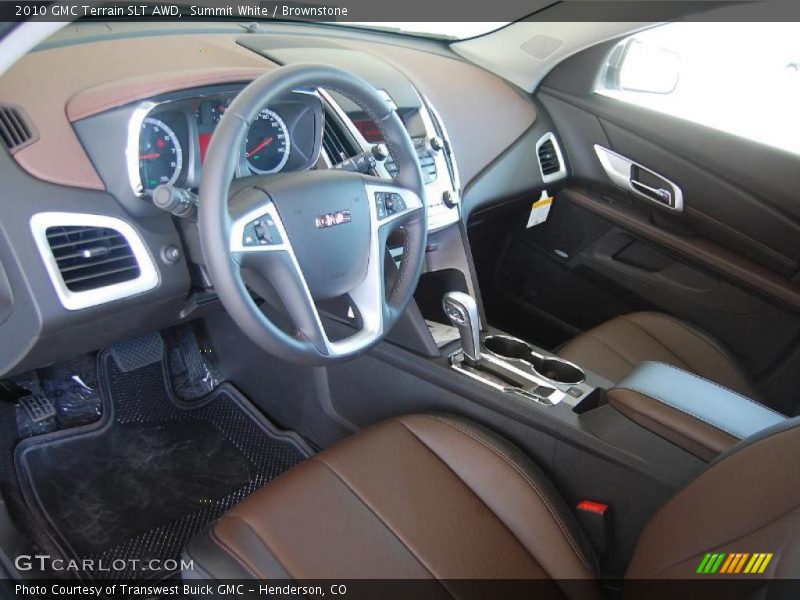 Summit White / Brownstone 2010 GMC Terrain SLT AWD