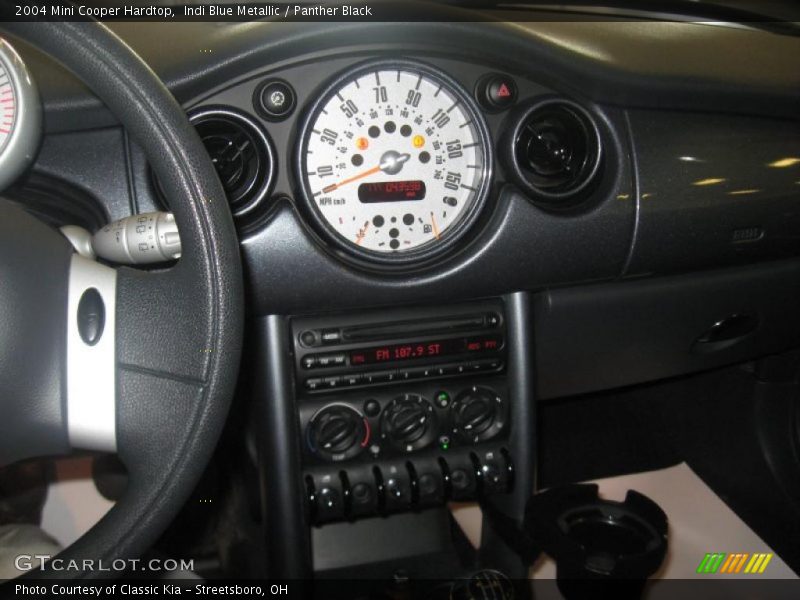 Indi Blue Metallic / Panther Black 2004 Mini Cooper Hardtop