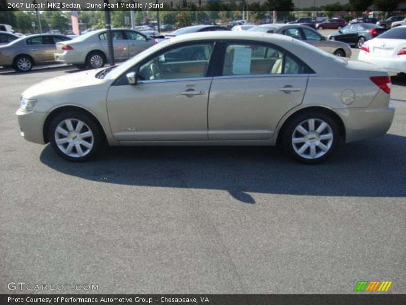 Dune Pearl Metallic / Sand 2007 Lincoln MKZ Sedan