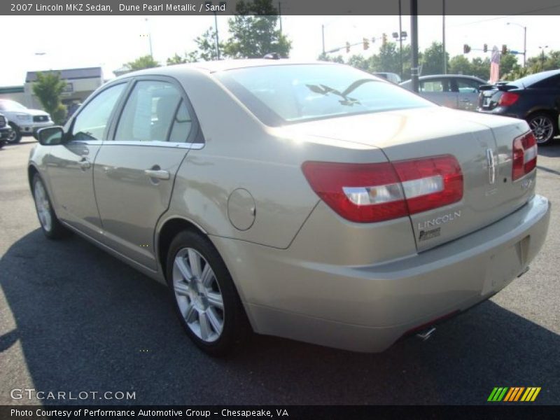 Dune Pearl Metallic / Sand 2007 Lincoln MKZ Sedan