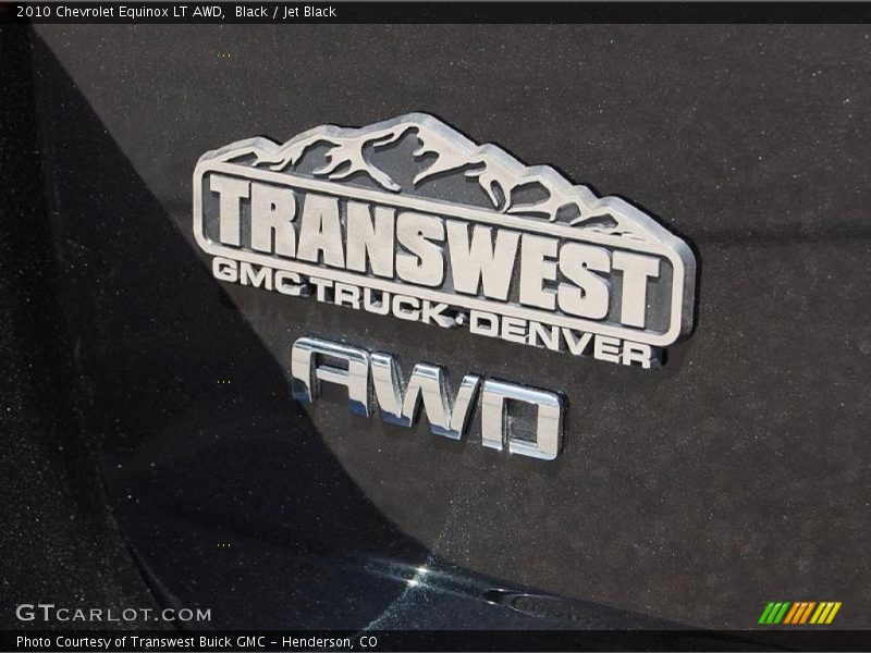 Black / Jet Black 2010 Chevrolet Equinox LT AWD