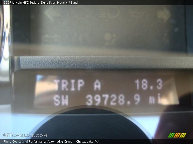 Dune Pearl Metallic / Sand 2007 Lincoln MKZ Sedan