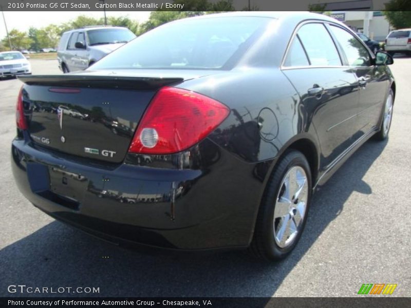 Carbon Black Metallic / Ebony 2010 Pontiac G6 GT Sedan