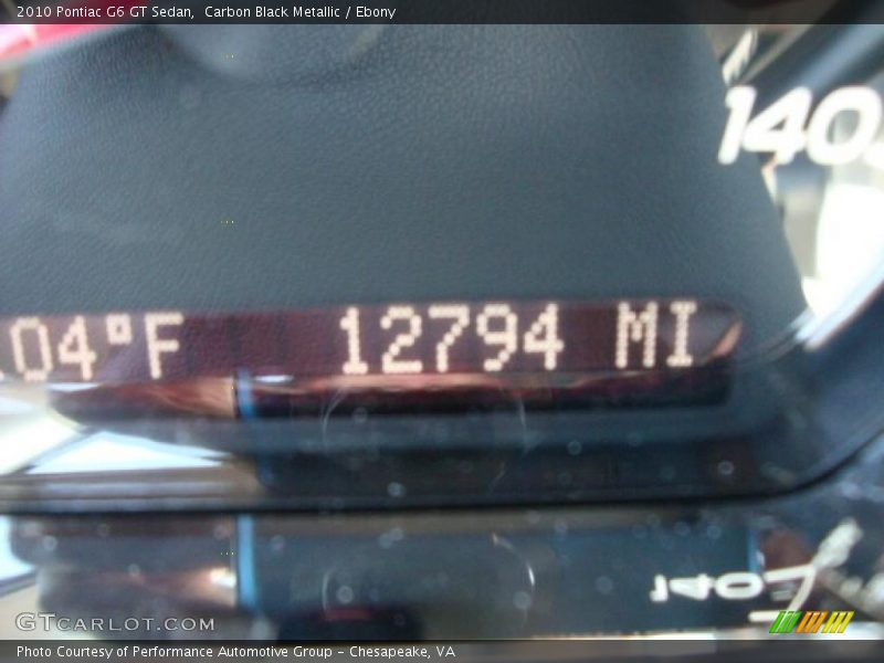 Carbon Black Metallic / Ebony 2010 Pontiac G6 GT Sedan