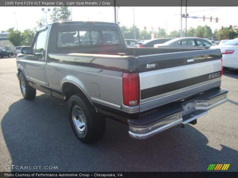 Light Opal Metallic / Gray 1995 Ford F150 XLT Regular Cab