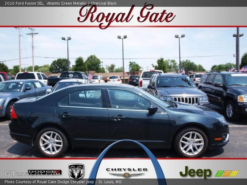 Atlantis Green Metallic / Charcoal Black 2010 Ford Fusion SEL