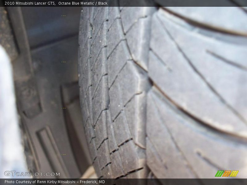 Octane Blue Metallic / Black 2010 Mitsubishi Lancer GTS
