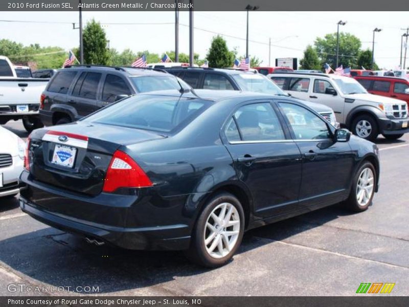 Atlantis Green Metallic / Charcoal Black 2010 Ford Fusion SEL