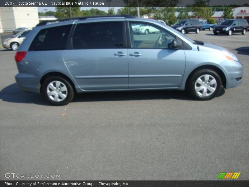 Nautical Blue Metallic / Taupe 2007 Toyota Sienna CE