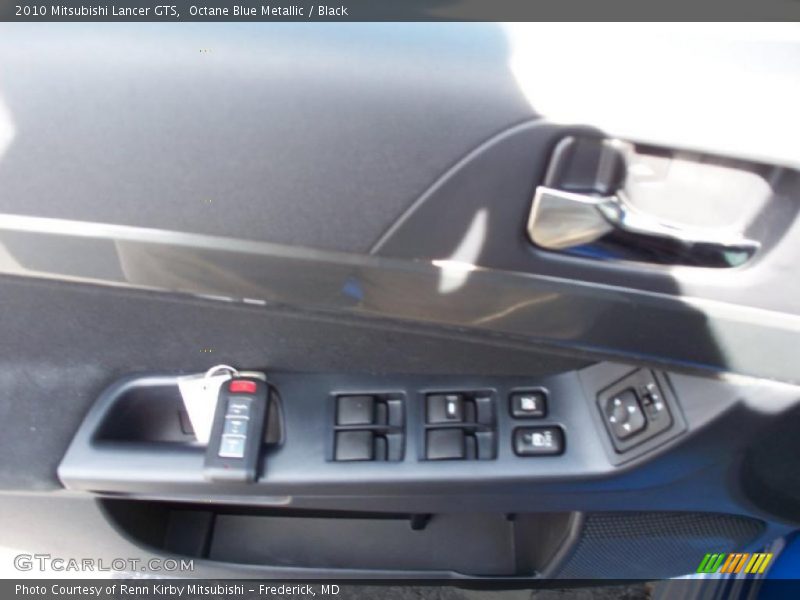 Octane Blue Metallic / Black 2010 Mitsubishi Lancer GTS