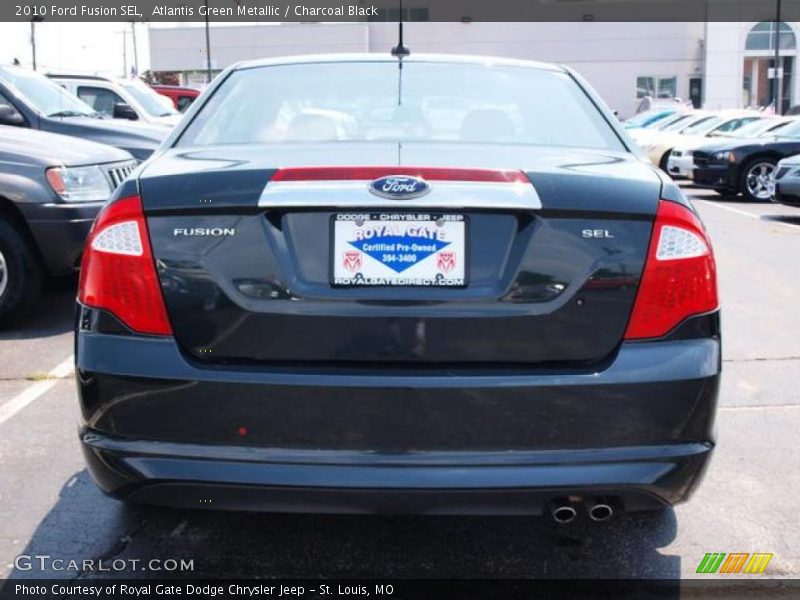 Atlantis Green Metallic / Charcoal Black 2010 Ford Fusion SEL