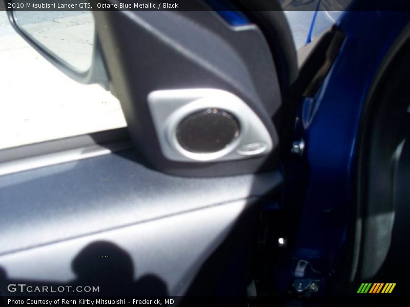 Octane Blue Metallic / Black 2010 Mitsubishi Lancer GTS