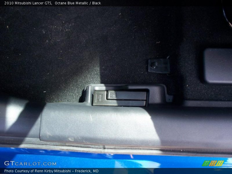 Octane Blue Metallic / Black 2010 Mitsubishi Lancer GTS