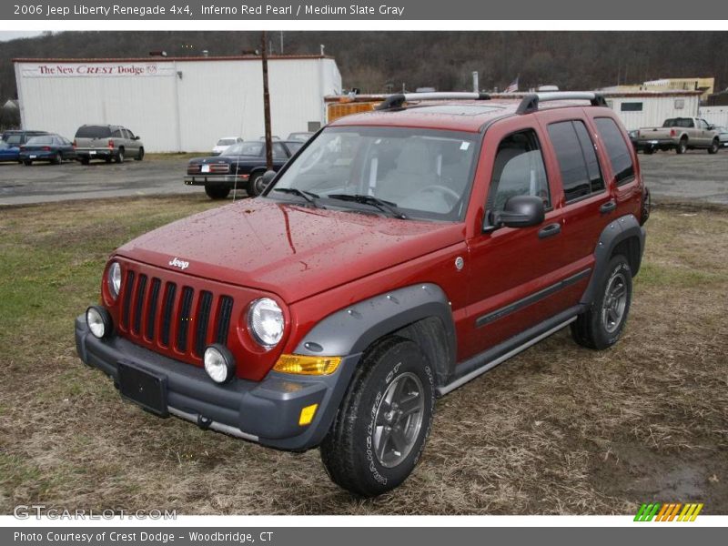 Inferno Red Pearl / Medium Slate Gray 2006 Jeep Liberty Renegade 4x4