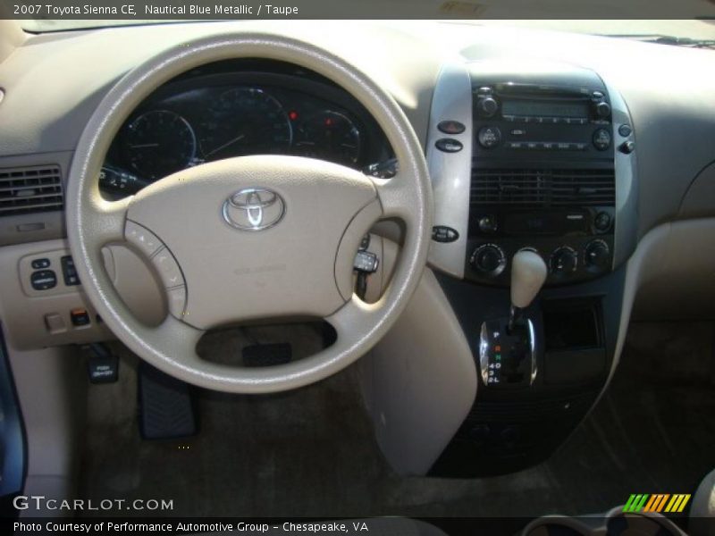 Nautical Blue Metallic / Taupe 2007 Toyota Sienna CE