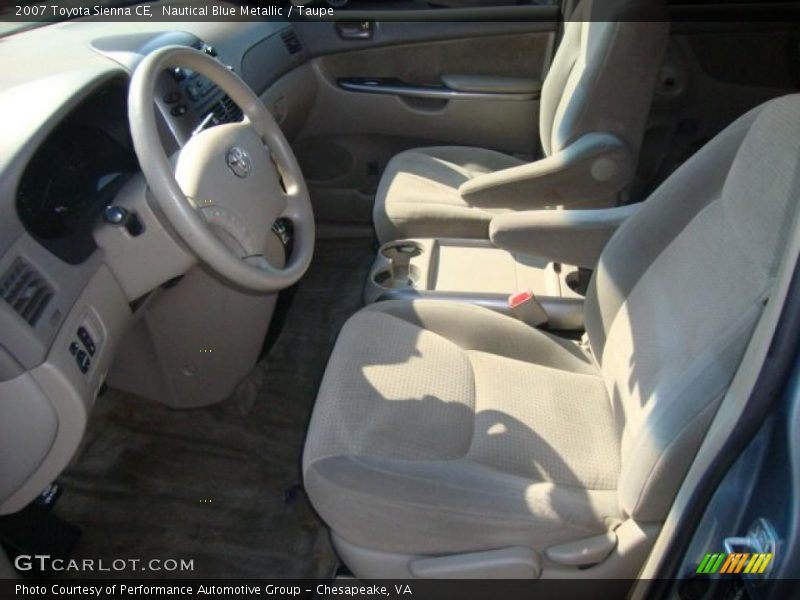 Nautical Blue Metallic / Taupe 2007 Toyota Sienna CE