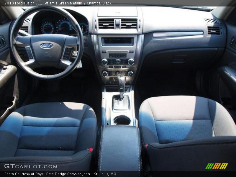 Atlantis Green Metallic / Charcoal Black 2010 Ford Fusion SEL