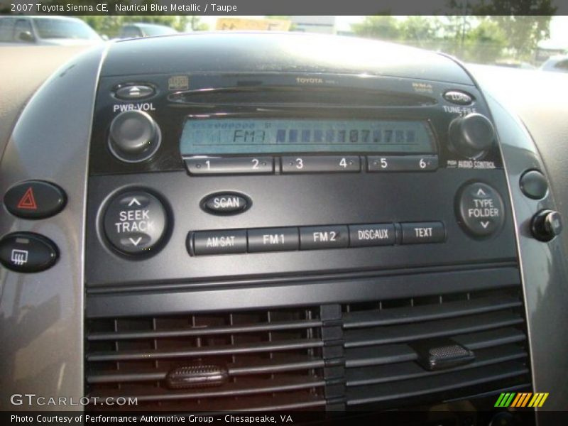 Nautical Blue Metallic / Taupe 2007 Toyota Sienna CE