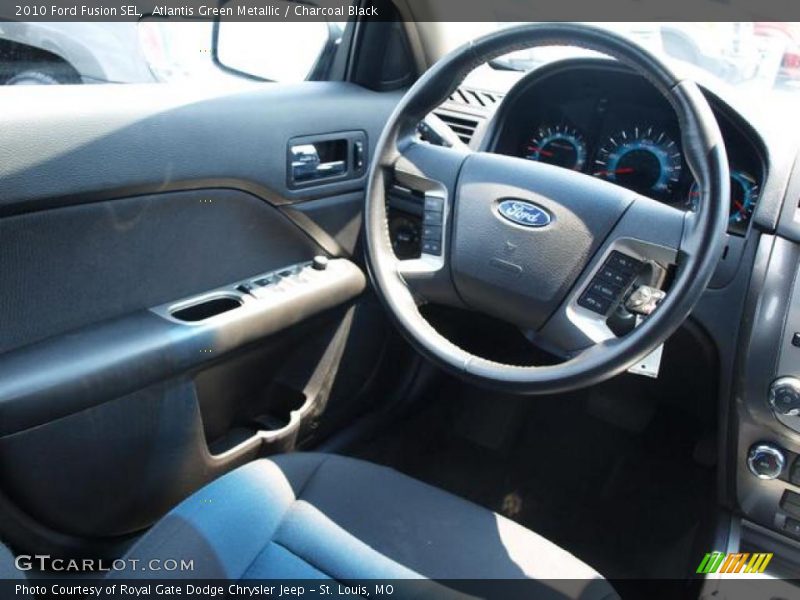 Atlantis Green Metallic / Charcoal Black 2010 Ford Fusion SEL