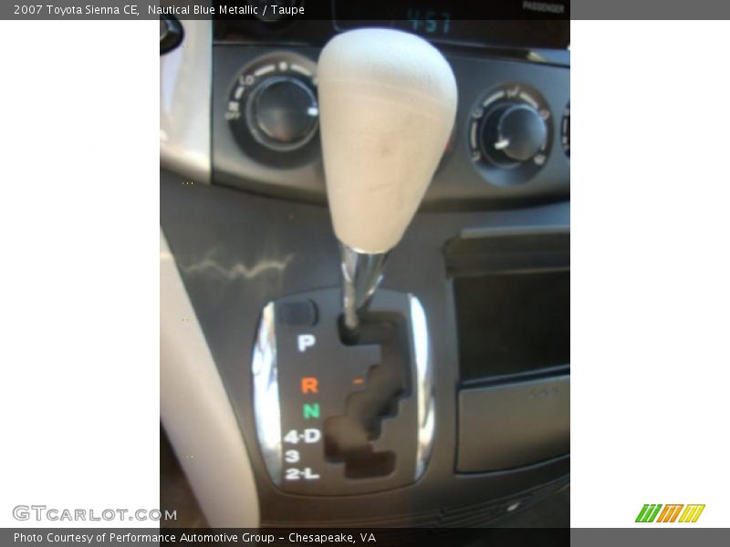 Nautical Blue Metallic / Taupe 2007 Toyota Sienna CE